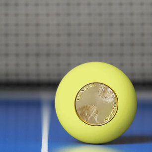 Balle De Ping Pong Bengals Tigers Gold Coin,