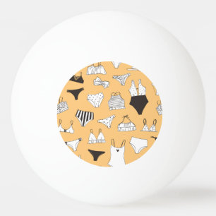 Balle De Ping Pong Bikini tropical : Motif d'été à main