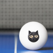Balle De Ping Pong Black Cat 3D Inspiré (Filet)