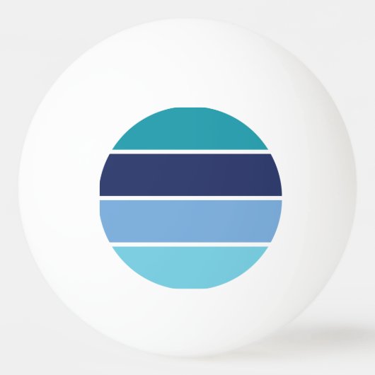 Balle De Ping Pong Bleu (Dos)