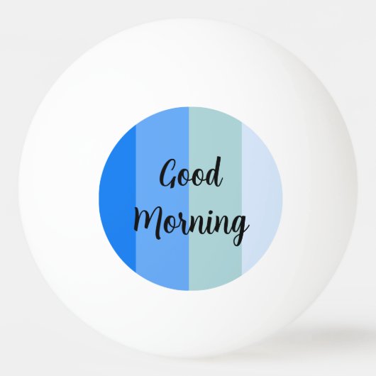 Balle De Ping Pong Bleu du bon matin (Devant)