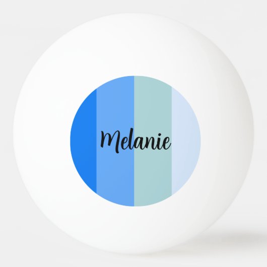 Balle De Ping Pong Bleu du bon matin (Dos)