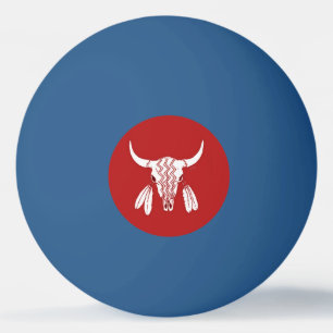 Balle de ping pong bleue 1 étoile Red Ghost Dance