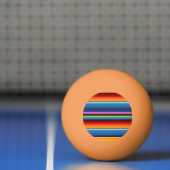 Balle De Ping Pong Blue Gold Red Sarape mexicaine (Filet)