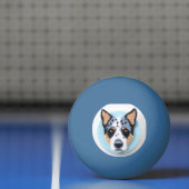 Balle De Ping Pong Blue Heeler Chien 3D inspiré (Filet)