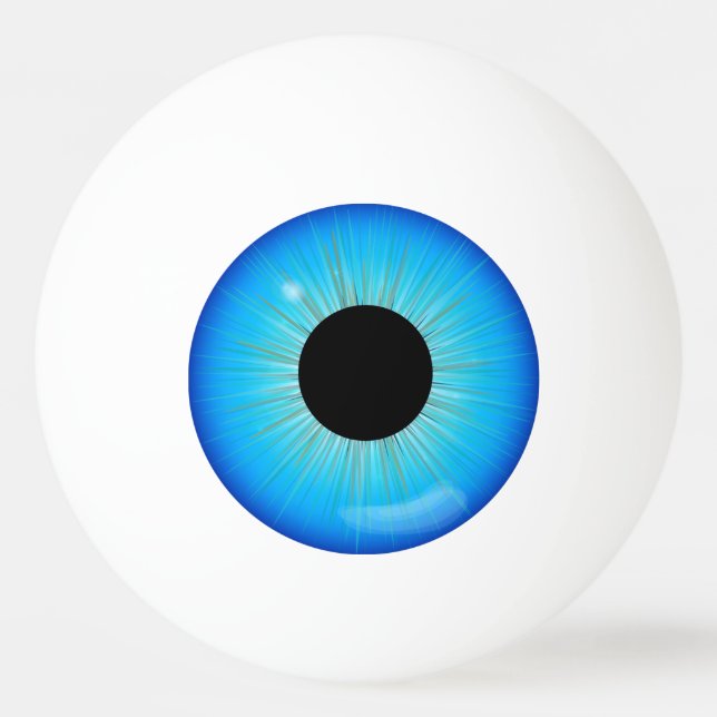 Balle De Ping Pong Blue Iris Eyeball (Devant)