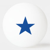 Balle De Ping Pong Blue Star sur un blanc (Dos)