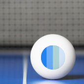Balle De Ping Pong Blue Stripes Maritime (Filet)