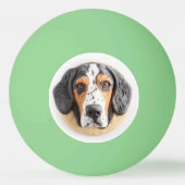 Balle De Ping Pong Bluetick Coonhound Dog 3D inspiré (Dos)