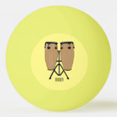 Balle De Ping Pong Bongo, dessin animé de batterie (Dos)