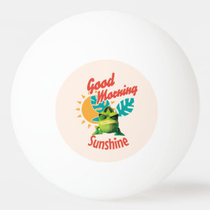 Balle De Ping Pong Bonjour Soleil Lézard Drôle