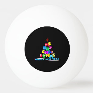 Balle De Ping Pong Bonne année de Joyeux Noël