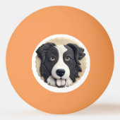 Balle De Ping Pong Bordure Collie Chien 3D inspiré (Dos)
