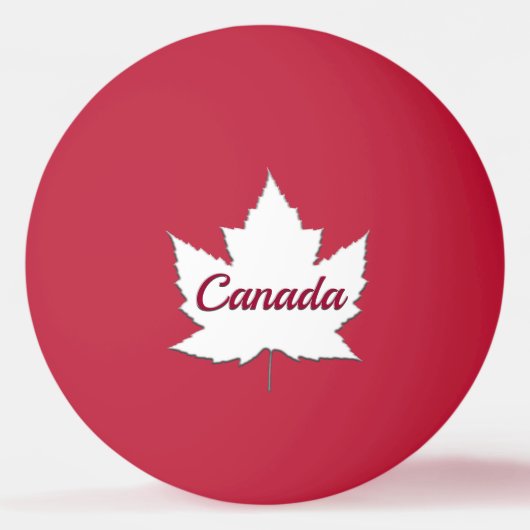 Balle De Ping Pong Boule Canada Ping Pong Personnalisée Boules Canada (Devant)