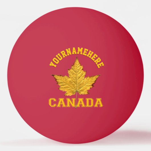 Balle De Ping Pong Boule Canada Ping Pong Personnalisée Boules Canada (Devant)