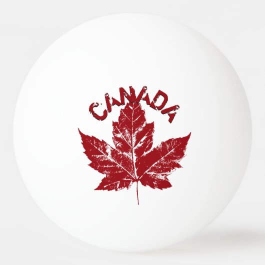 Balle De Ping Pong Boule Canada Ping Pong Personnalisée Boules Canada (Devant)