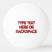 Balle De Ping Pong Boule Canada Ping Pong Personnalisée Boules Canada (Dos)
