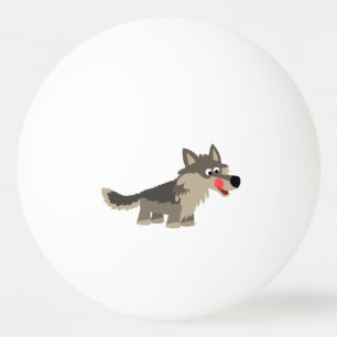 Balle De Ping Pong Boule de ping-pong affamée de loup de bande