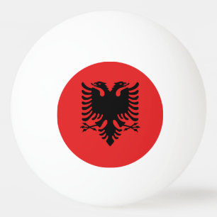 Balle De Ping Pong Boule de ping-pong avec le drapeau de l'Albanie