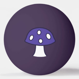 Balle De Ping Pong Boule de ping-pong de champignon violet