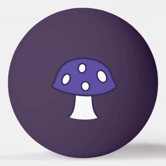 Balle De Ping Pong Boule de ping-pong de champignon violet (Devant)