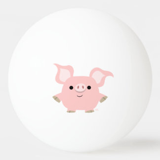 Balle De Ping Pong Boule de ping-pong de cochon de dessin court migno