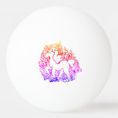 Balle De Ping Pong Boule de ping-pong de licorne (Dos)