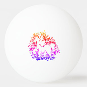 Balle De Ping Pong Boule de ping-pong de licorne