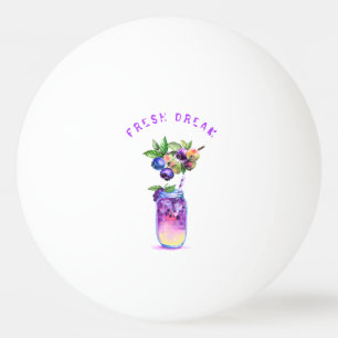 Balle De Ping Pong Boule de ping-pong Fraîche Bleu Fraîche - Texte Pe