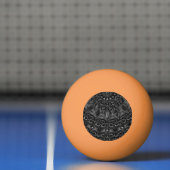 Balle De Ping Pong Boule de ping-pong Mandala Charbon (Filet)