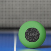 Balle De Ping Pong Boule de ping-pong Mandala Charbon (Filet)