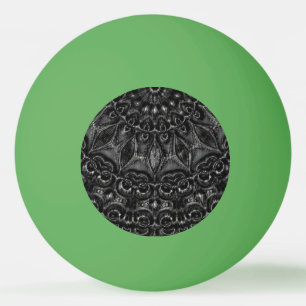 Balle De Ping Pong Boule de ping-pong Mandala Charbon