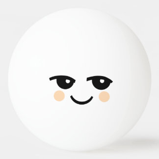 BALLE DE PING PONG BOULE DE PING-PONG MIGNONNE D'ÉTOILE DU VISAGE UN