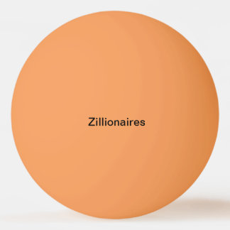 Balle De Ping Pong boule de ping-pong orange de zillionaires