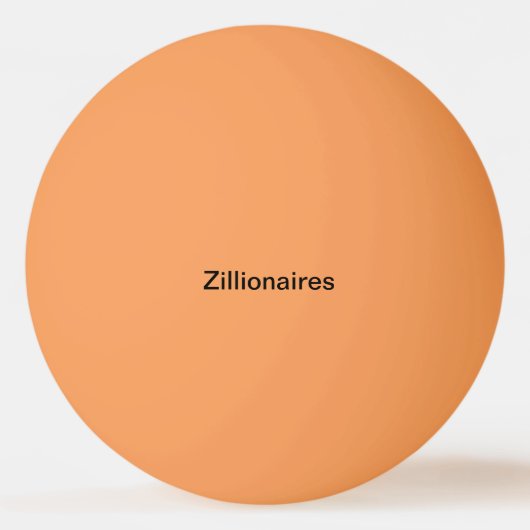Balle De Ping Pong boule de ping-pong orange de zillionaires (Devant)