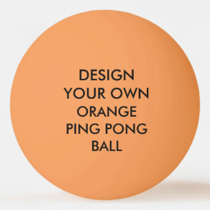 Balle De Ping Pong Boule de ping-pong ORANGE personnalisée par