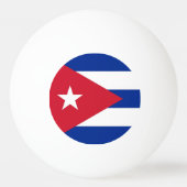 Balle De Ping Pong Boule de ping-pong spéciale avec Drapeau de Cuba (Devant)