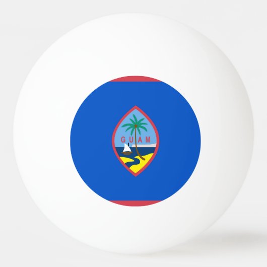 Balle De Ping Pong Boule de ping-pong spéciale avec Drapeau de Guam (Dos)