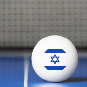 Balle De Ping Pong Boule de ping-pong spéciale avec Drapeau d'Israël (Filet)