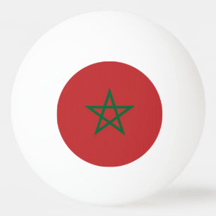 Balle De Ping Pong Boule de ping-pong spéciale avec Drapeau du Maroc