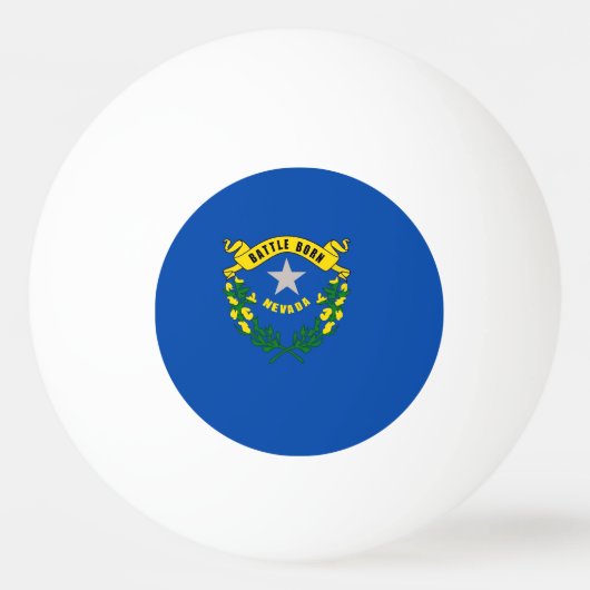 Balle De Ping Pong Boule de ping-pong spéciale avec drapeau du Nevada (Dos)