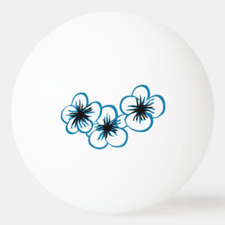 Balle De Ping Pong Boule de ping-pong tropicale de fleurs