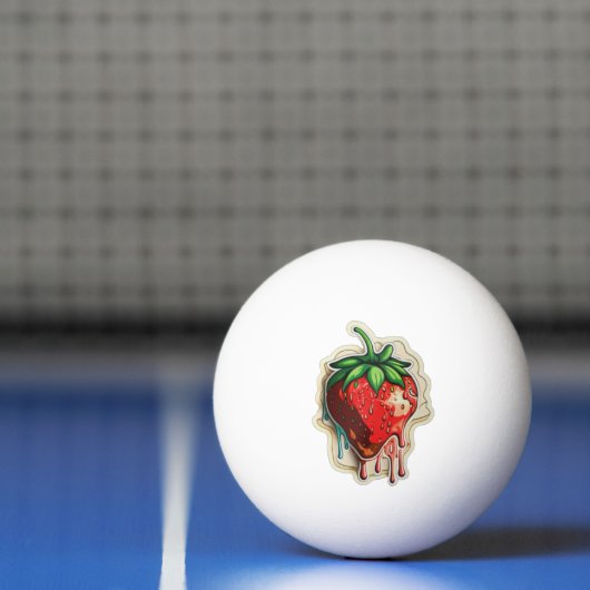 Balle De Ping Pong Boule de pong de fraise (Filet)