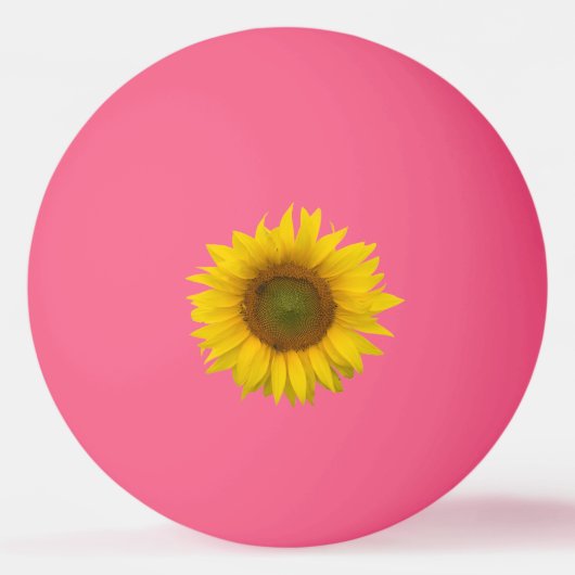 Balle De Ping Pong Boule rose Tournesol Jaune (Devant)