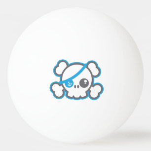 Balle De Ping Pong Boules de ping-pong de crâne de pirate de Kawaii
