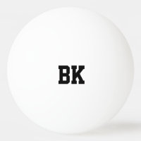 Boules de ping-pong initiales décorées d'un