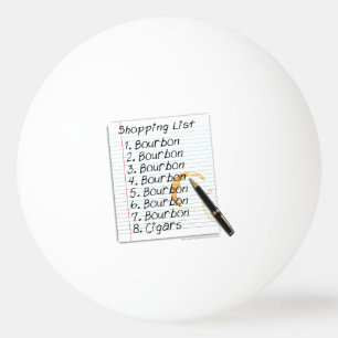 BALLE DE PING PONG BOULES DE PING PONG - LISTE DE COURSES DES AMOUREU