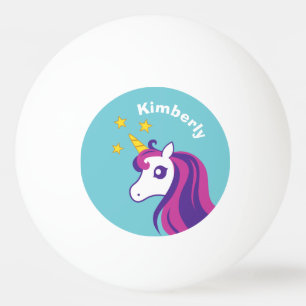 Balle De Ping Pong Boules de ping-pong mignonnes de licorne pour le
