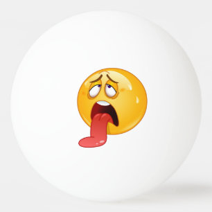 Balle De Ping Pong Boules de ping-pong - Tongue Out Emoji
