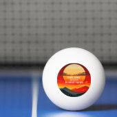 Balle De Ping Pong BOUT RED SUNSET Design (Filet)